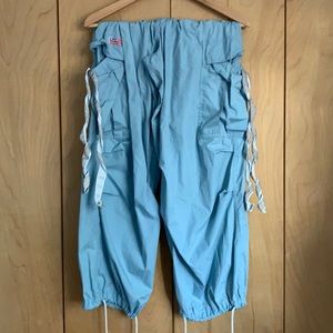 UFO BABY BLUE PARACHUTE PANTS